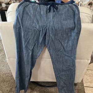 Talbots cotton drawstring pants 10P